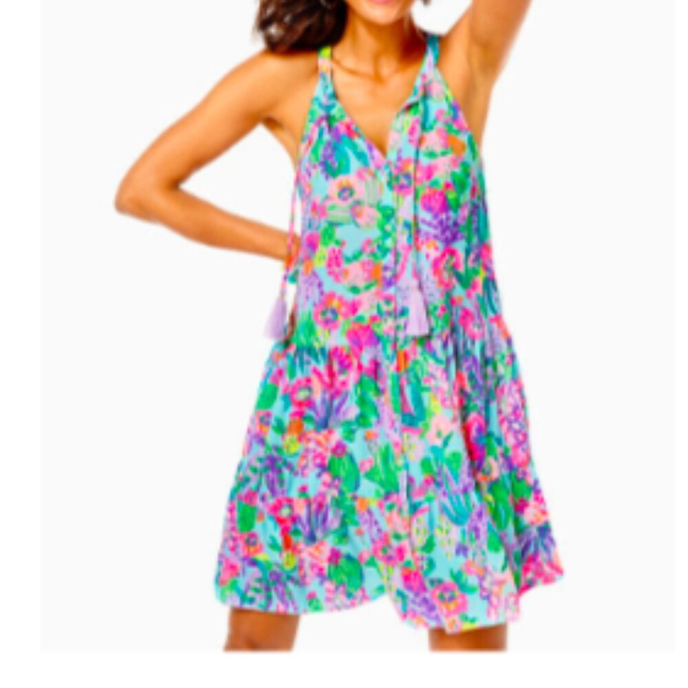 Carolane Lileeze Halter Swing Dress